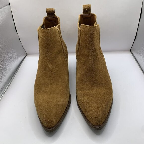 Patina Handmade Ankle Boot Womens Size 7 suede leather western cowgirl - Picture 3 of 12